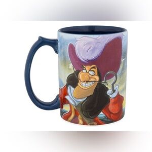 NWOT Disney Parks Peter Pan Captain Hook at Skull Rock Ceramic Coffee Mug New
